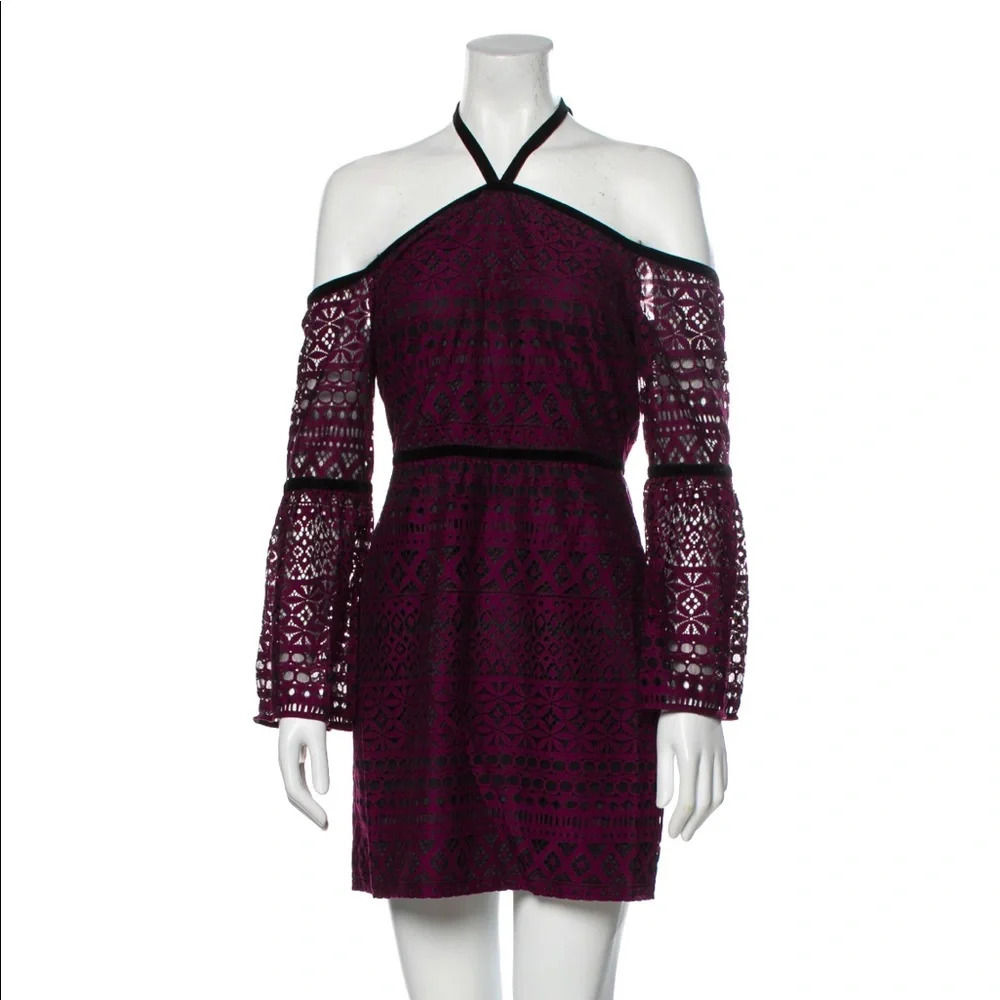 NWT Likely Printed Lace Mini Dress Size M